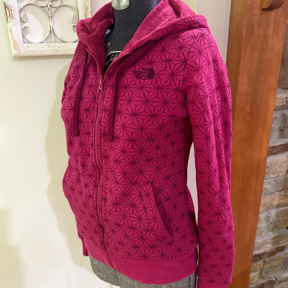 The North Face Reversible Full-Zip Heavy Sweatshirt Hoodie Jacket Sz Small